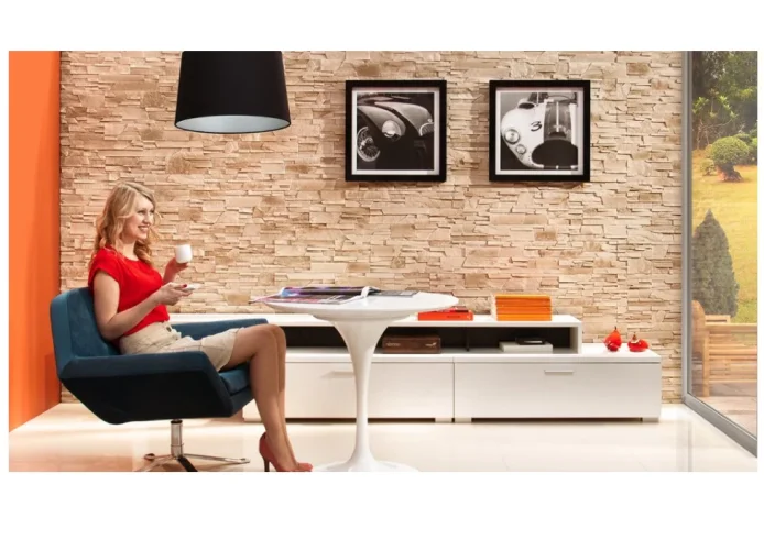 Betónový obklad, ROH, Z BETÓNU, MADERA 1, hnedosivá, 180 x 320 mm, hrúbka 8-23 mm, 0.46 m2
