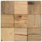 BOROVICA STARÉ DREVO 100, samolepiaci panel 300 x 300 mm (0,09 m²) - drevená mozaika 3D - Farba: Kartáčovaný - bez povrchovej úpravy