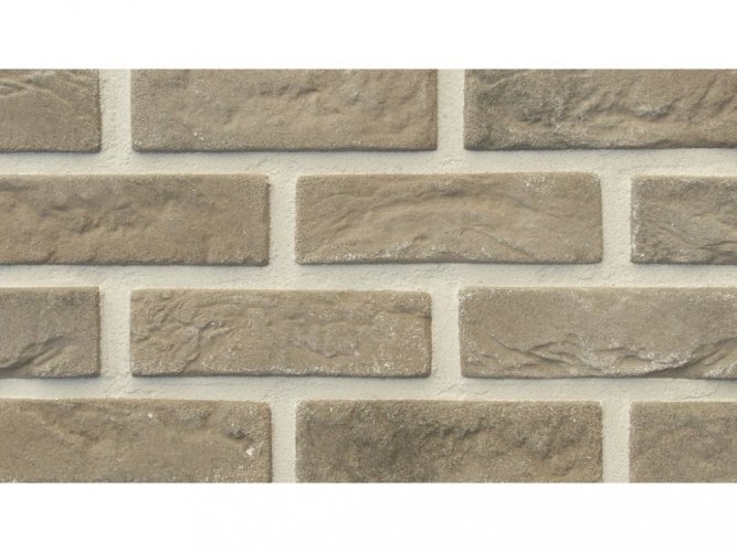 Cihlový obklad, Z BETONU, CAMBRIDGE 12, hnědošedá, 208 x 63 mm, tloušťka 12-18 mm, 0.91 m2