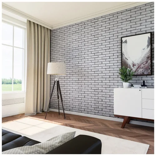 Cihlový obklad, ZE SÁDRY, OXFORD 2, šedá, 210 x 63 mm, tloušťka 6-14 mm, 0,49 m2