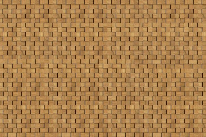 DUB 30 (30 x 30 mm) -  dřevěná mozaika 3D na samolepícím podkladu