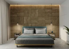 Lamelový panel SEVILLA - DUBOVÁ DYHA, 600 x 300 mm, ČIERNY MDF PANEL