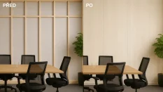 Systémový obkladový panel STRAMA PANELS - BĚLENÝ DUB, dřevotřísková deska, dekorativní fólie, 12 x 600 x 2800 mm