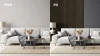 LINEA SLIM 1 drevená lamela na doske - čierna | dub, 2650 x 54 x 30 mm