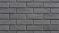 Cihlový obklad, Z BETONU, BOSTON 1 - grey, tmavě šedá, 222 x 73 mm, tloušťka 8-21 mm, 0.52 m2