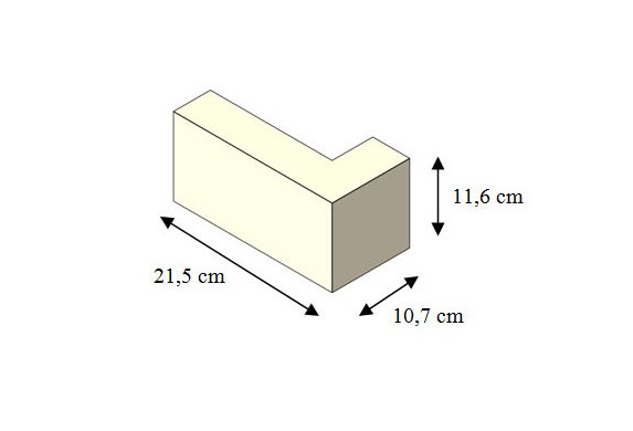 Rohový obklad - LÁMANÝ MRAMOR CASABLANCA
