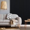 LINEA COMFORT 5 dřevěné lamely na desce - woodblue | černá, 2650 x 246 x 30 mm