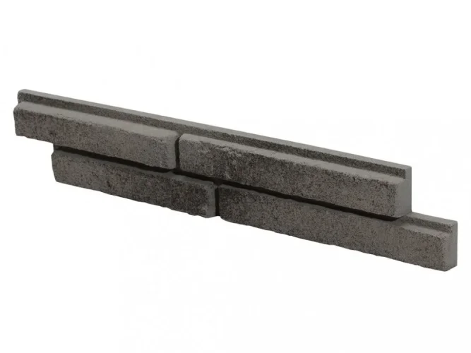 Betónový obklad, Z BETÓNU, DUBLIN 3, stredne sivá, 500 x 83 mm, hrúbka 10-25 mm, 0.52 m2