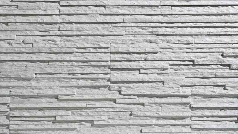 Betonový obklad, Z BETONU, PALERMO 1, bílá, 550 x 142 mm, tloušťka 10-26 mm, 0.62 m2