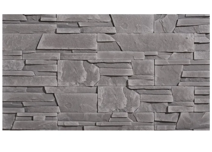 Betónový obklad, Z BETÓNU, MADERA 2, stredne sivá, 93 x 200 - 340 mm, hrúbka 8-23 mm, 0.49 m2