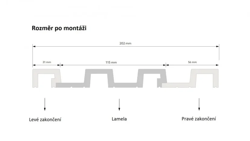 Koncové profily mardom decor - bílý