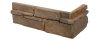 Betonový obklad, ROH, Z BETONU, GRENADA 1 - russet, hnědá, 325 x 150 mm, tloušťka 22-38 mm, 0.28 m2