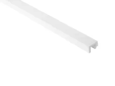 Koncový profil na vodotesný lamelový panel (dve lamely) - ľavý - 2700 x 31 x 20 mm - BIELY