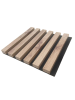 ATYPICKÝ PRODUKT - Akustický panel - DUB WOTAN, MDF + FOLIE FINISH 3D, ČERNÝ akustický podklad FILC, 300 x 285 mm