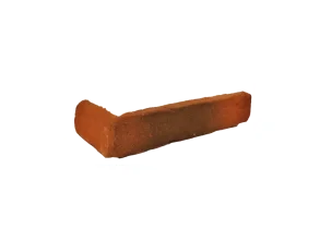 Cihlový obklad, ROH, Z BETONU, Castle Brick PAVLOV, červená, 280 - 140 x 65 mm, tloušťka 20 - 25 mm, 1 bm