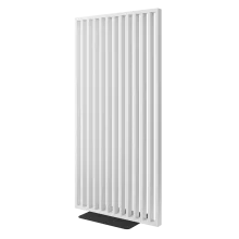 Deliaca lamelová stena s podstavcom - voľne stojaca, 990 x 2005 mm, (MDF), BIELA