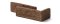 Cihlový obklad, ROH, Z BETONU, COUNTRY 668, tmavě hnědá, tloušťka 14-17 mm, 0.48 m2