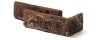 Betonový obklad, ROH, Z BETONU, RUSTIK 568, hnědá, 80 - 185 x 60 mm, tloušťka 10-18 mm, 0.57 m2
