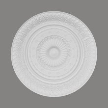 Rozeta - průměr 670 mm, hloubka 53 mm, maximální šířka řezaného otvoru 65 mm