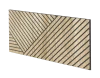 Lamelový panel SEVILLA - DUBOVÁ DÝHA, 600 x 300 x 11 mm, ČERNÝ MDF PANEL