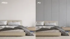 Systémový obkladový panel STRAMA PANELS - SVĚTLE ŠEDÁ, dřevotřísková deska, dekorativní fólie, 12 x 600 x 2800 mm
