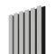 Akustický panel ACOUSTIC LINE - glacier grey | čierna, 2650 x 245 x 22 mm, lamely MDF + FINISH FOLIE, akustický podklad FILC