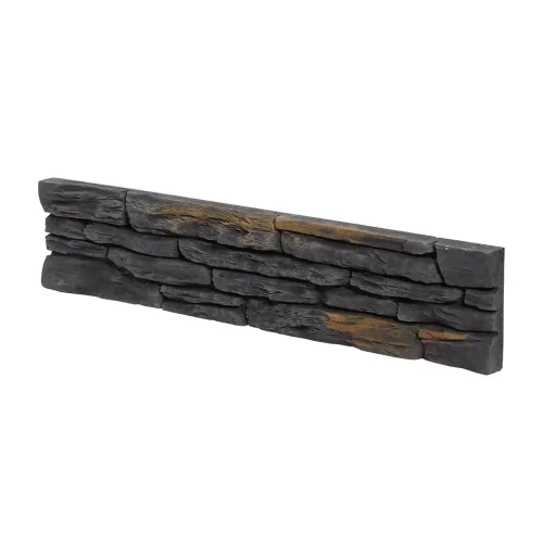 Kamenný obklad, Z BETONU, PORTO 2, tmavě šedá, 110 x 540 mm, tloušťka 19 - 30 mm, 0.36 m2