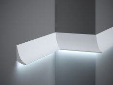 VZOREK - Nástěnná LED osvětlovací lišta, NEPŘÍMÉ OSVĚTLENÍ, tvrdý plast PolyForce (HD Polymer), základní bílý nátěr (přetíratelný), 70 x 42 x 100 mm