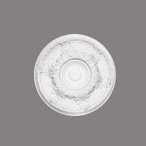 Rozeta - průměr 492 mm, hloubka 54 mm, maximální šířka řezaného otvoru 140 mm