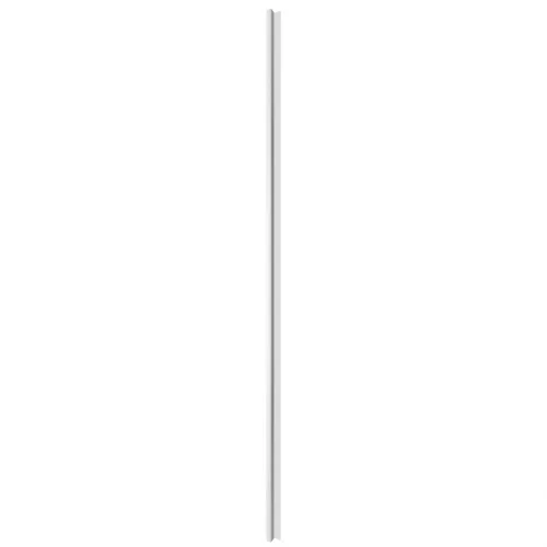LINEA 1 drevená lamela na doske - biela | biela, 2750 x 64 x 40 mm