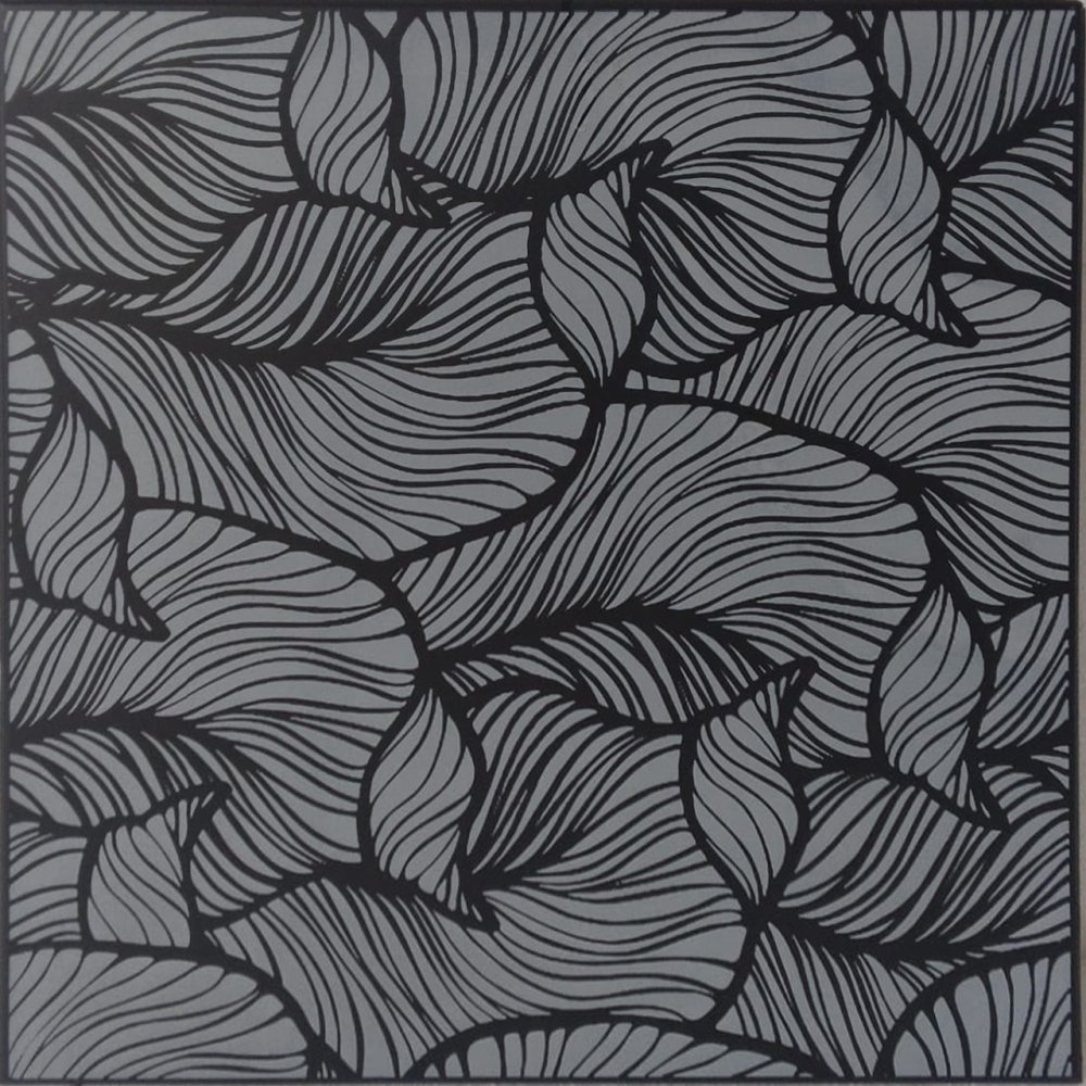 Stropní kazety moderní design - GLAMOUR 01 ČERNO-ŠEDÁ , 495 x 495 x 4 mm