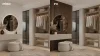 Akustický panel - ORECH, MDF + FÓLIA FINISH 3D, SIVÝ akustický podklad FILC, 300 x 2750 mm