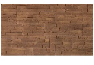 Betónový obklad, Z BETÓNU, UMBRIA 2, stredne hnedá, 105 x 190 - 330 mm, hrúbka 8-17 mm, 0.43 m2
