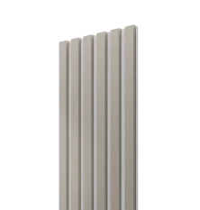 VZOREK - Akustický panel - PÍSKOVĚ BÉŽOVÁ, MDF + FOLIE FINISH, ŠEDÝ akustický podklad FILC - ROZMĚR VZORKU: 200 x 100 mm