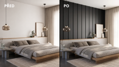 Designový obkladový panel JAPANDI (MDF), ČERNÁ, 24 x 300 x 2750 mm (0,825 m2) Designový obkladový panel JAPANDI (MDF), ČERNÁ, 24 x 300 x 2750 mm (0,825 m2)