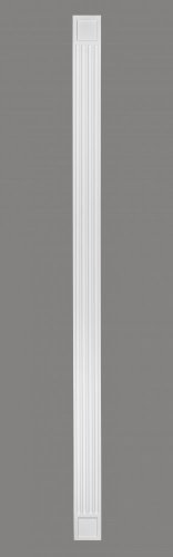 Lišta k orámování - tvrdý plast ProFoam® (Polyuretan), základní bílý nátěr (přetíratelný), 130 x 2400 x 21 mm