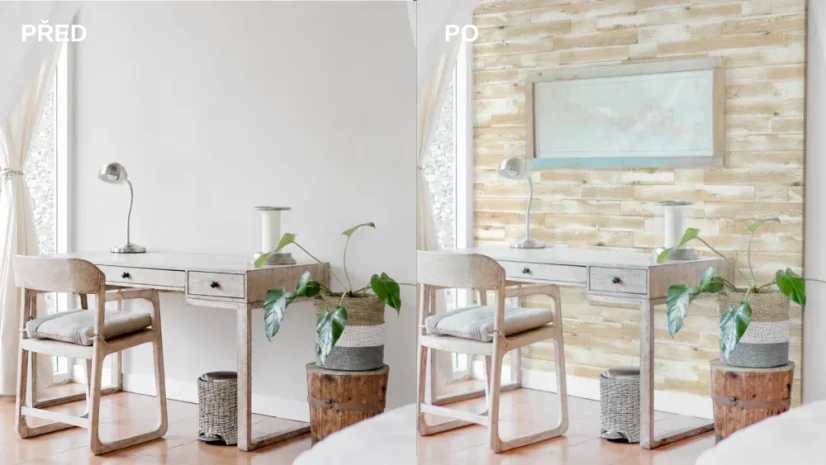 COLOUR SHABBY LOOK 1000 (1000 x 100 mm) - veľkoformátový drevený obklad 3D