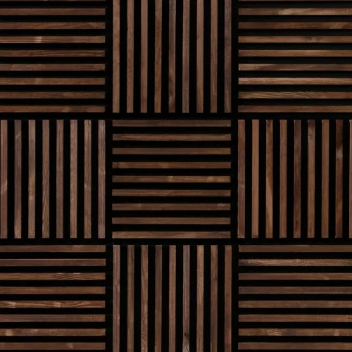 VZOREK - Dřevěný obklad LINEA RAW DARK - Rozměr vzorku: 190 x 190 mm