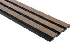 Vodotesný lamelový panel (tri lamely) - DUB ŠEDÝ, 2700 x 121 x 12 mm