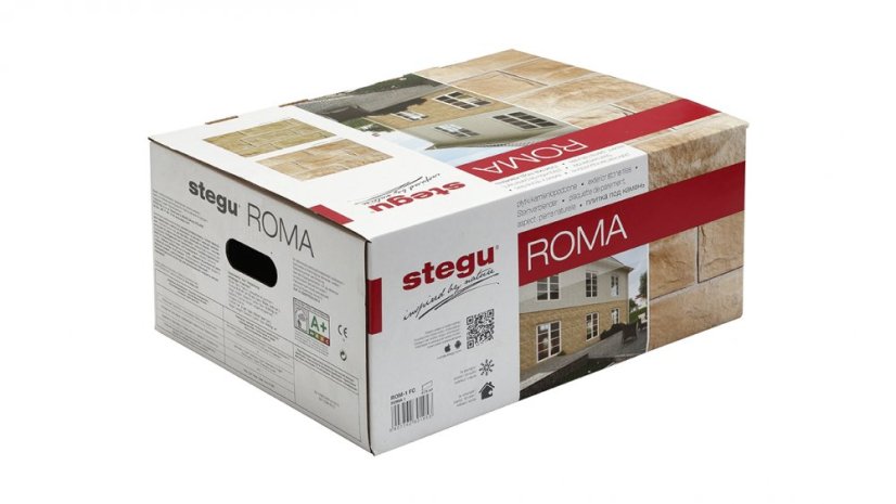 Betonový obklad, Z BETONU, ROMA 1, hnědá, 160 x 285 mm, tloušťka 16-27 mm, 0.75 m2