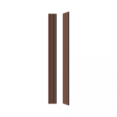 Dřevěná lamela ACOUSTIC LINE - terracote / černá