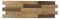 H MINI WOOD,  DUB TERMO, 5 řad, broušené lamely (650 x 190 mm)