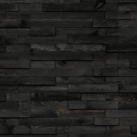 Začernalý dřevěný obklad