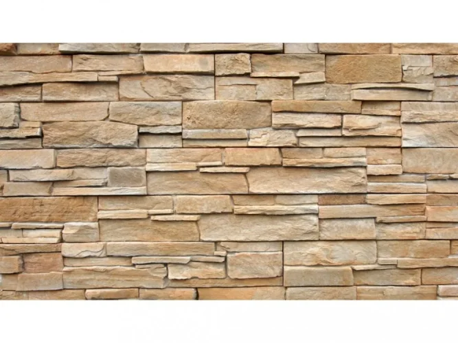 Betonový obklad, Z BETONU, GRENADA 7, světle hnědá, 550 x 117 mm, tloušťka 22-38 mm, 0.32 m2