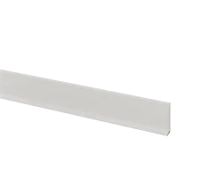 Soklová lišta - MATNÁ BÍLÁ, 13 x 1,5 x 2750 mm, HLINÍK