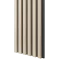 Dřevěné lamely ÚZKÉ na ČERNÉ desce (MDF), DUB SONOMA, FINISH FOLIE, 24 x 300 x 2750 mm (0,825 m2)