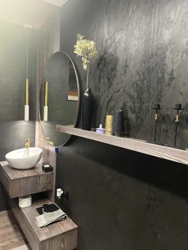 Kamenná dýha - Black Slate, 1220 x 610 x 3 mm