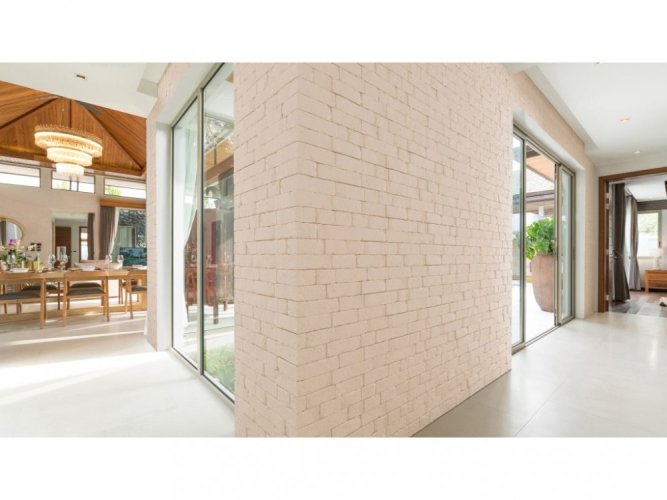 Cihlový obklad, ZE SÁDRY, BRICKAL 1, světlá, 380 x 124 mm, tloušťka 15-21 mm, 0.4 m2
