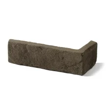 Cihlový obklad, ROH, Z BETONU, CAMBRIDGE 15, hnědá, 80 x 190 mm x 63 mm, tloušťka 12-18 mm, 1,75 bm