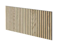 Lamelový panel VADS - DUBOVÁ DÝHA, 600 x 300 mm, ČERNÝ MDF PANEL